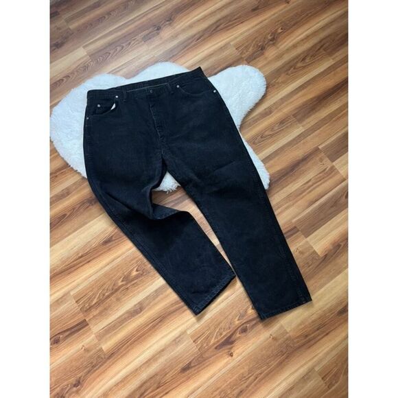 Vintage Wrangler Men’s  Premium Straight Leg Black Jeans 44x32 - Picture 1 of 6